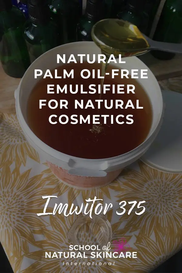 Natural Palm Oil-free Emulsifier for Natural Cosmetics: Imwitor 375 Natural Skincare Ingredients